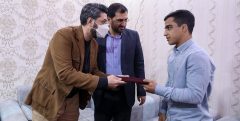 تجلیل شهردار مشهد از نایب قهرمان مسابقات کشتی ارتش های جهان
