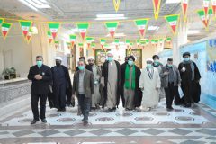بازدید جمعی از فضلای حوزه علمیه نجف از کتابخانه آستان قدس رضوی