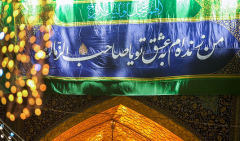 آذین‌بندی ویژه حرم مطهر رضوی به مناسبت نیمه شعبان